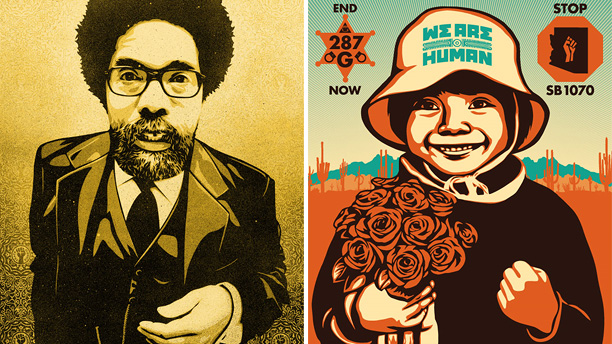 "Cornel West" & "Alto Arizona" by Shepard Fairey